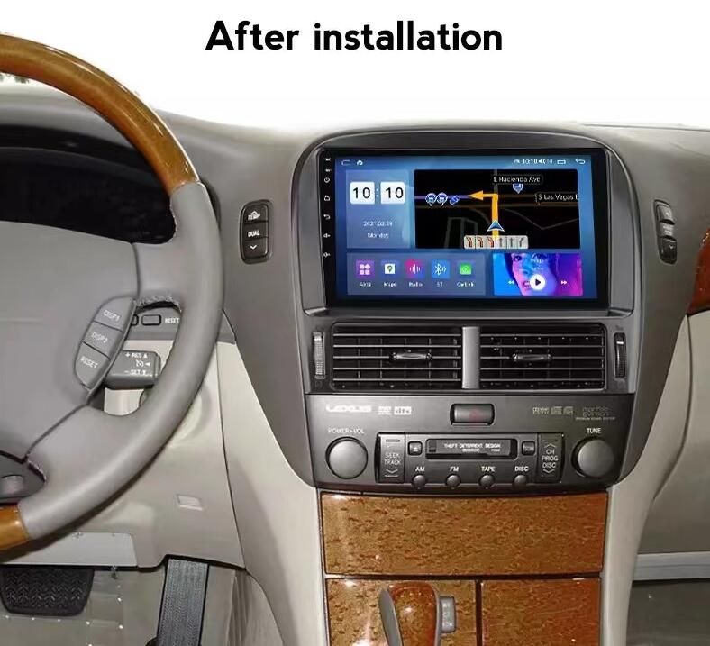 9" Android Touch Screen Head Unit for 2000-2006 Lexus LS430 XF30 | Toyota Celsior Stereo GPS Navigation CarPlay Bluetooth