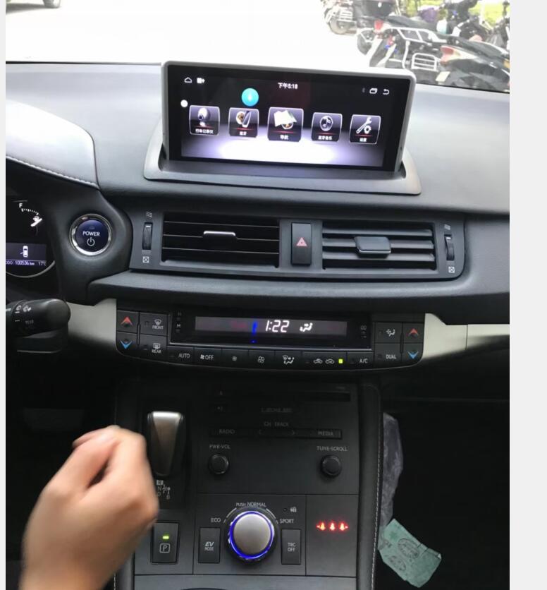 10.25" Touch Screen Radio Replacement for 2010-2022 Lexus CT 200h CT200h Wireless Apple CarPlay Android Auto Head Unit Stereo Upgrade GPS Navigaiton System