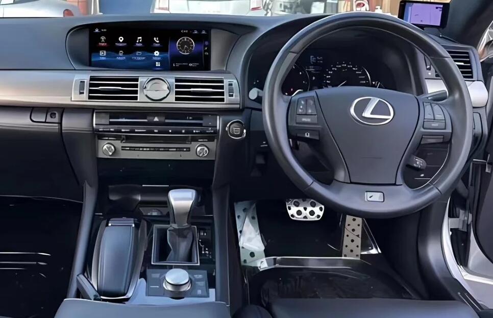 2013-2017 Lexus LS460 LS600H LS 460 LS 600h 12.3" QLED Touch Screen Radio Replacement Head Unit Upgrade with Wireless Apple CarPlay Android Auto