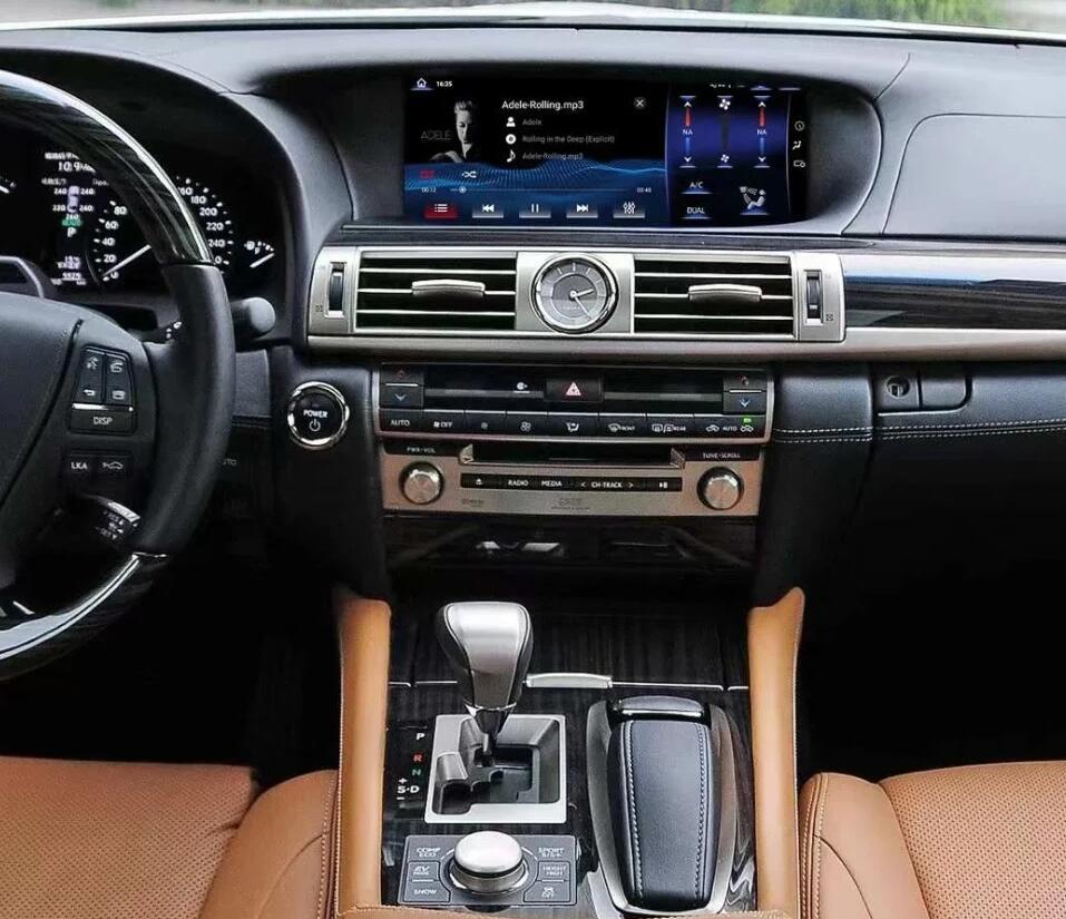 2013-2017 Lexus LS460 LS600H LS 460 LS 600h 12.3" QLED Touch Screen Radio Replacement Head Unit Upgrade with Wireless Apple CarPlay Android Auto
