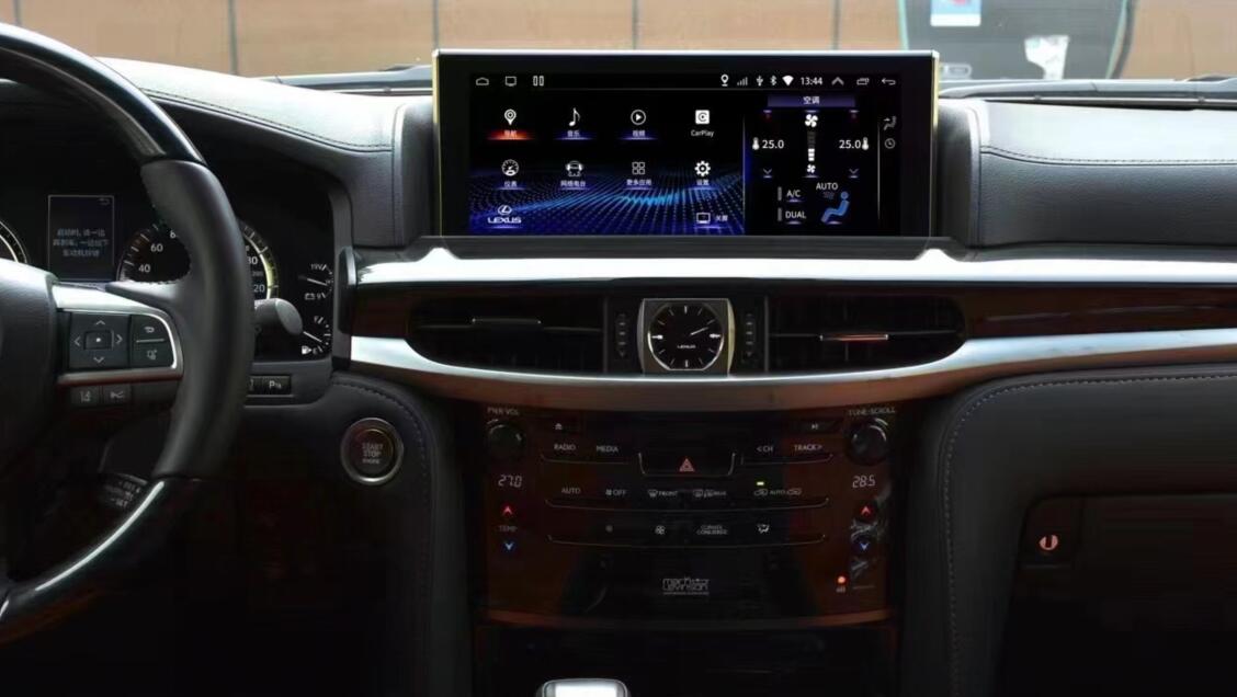 New Aftermarket 12.3" QLED Touch Screen Android Head Unit Uprgade for 2016-2021 Lexus LX 570 LX570 Radio Wireless Apple CarPlay Android Auto