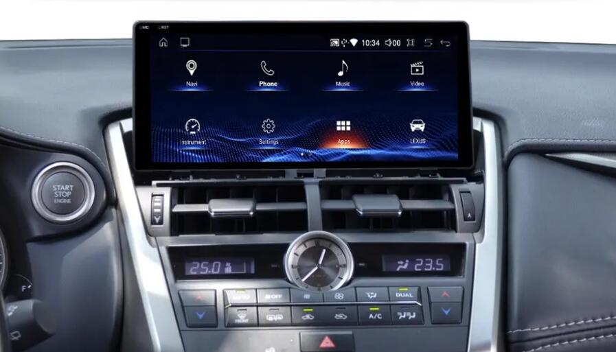 2014-2021 Lexus NX AYZ10 200t 250 300h 350 10.25" QLEDTouch Screen Radio Replacement Stereo Android Head Unit Upgrade with Wireless Apple CarPlay Android Auto