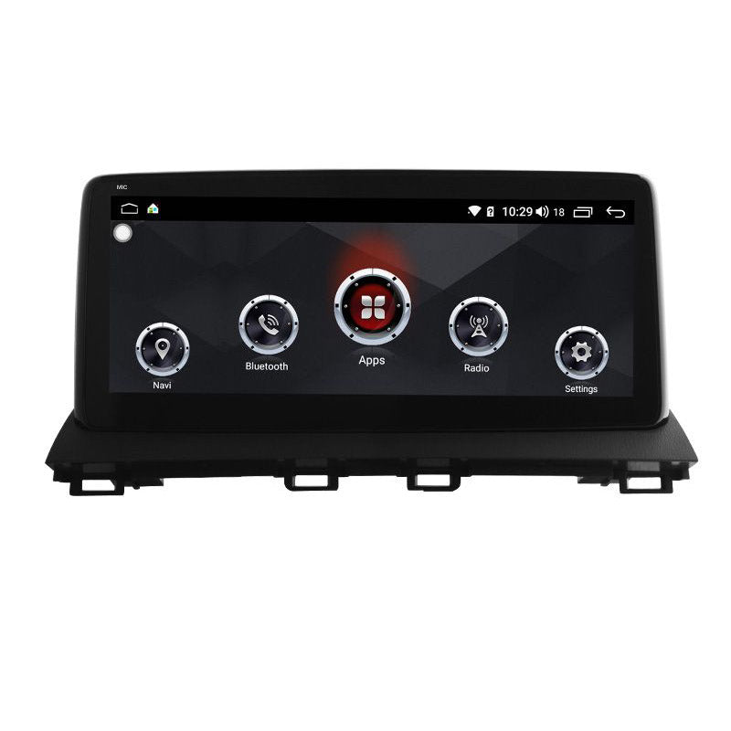 Aftermarket 10.25" QLED Touch Screen Radio Replacement Android Head Unit Upgrade for 2013 2014 2015 2016 2017 2018 Mazda 3