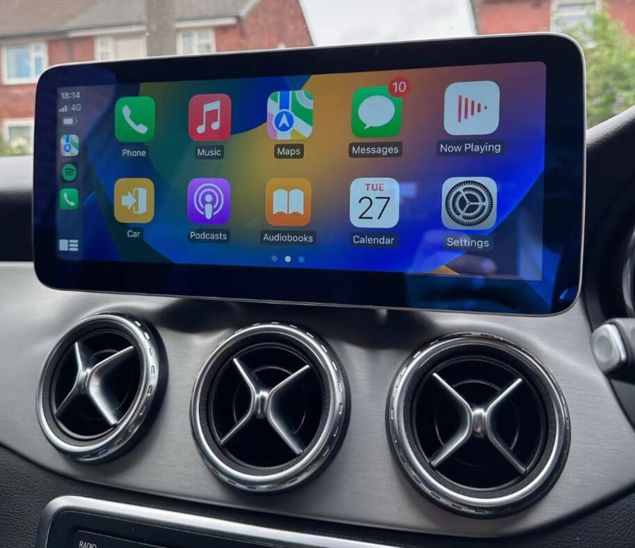 12.3" & 10.25" Wireless CarPlay Android Auto Touch screen Upgrade for 2013-2018 Mercedes-Benz A-Class W176, GLA-Class X156, CLA-Class C117, G-Class W463 G500 G55 G63 AMG