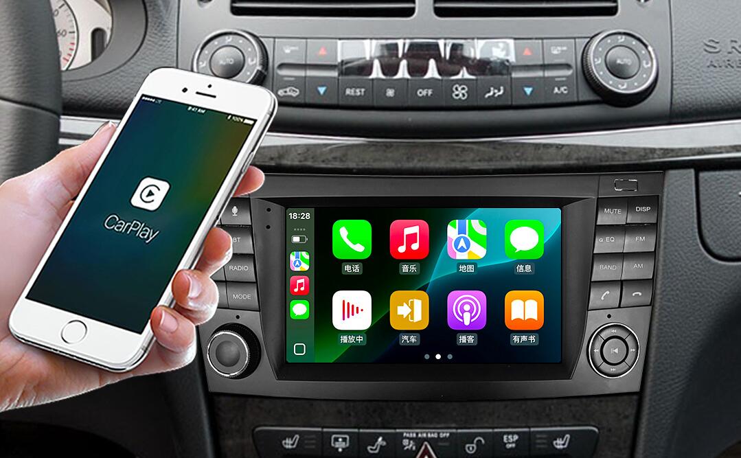 7 Inch OEM Style Android Touch Screen for Mercedes-Benz E-Class W211 & CLS-Class W219 | Wireless CarPlay & Android Auto Head Unit