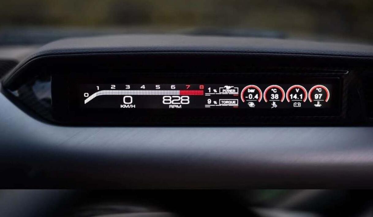 2015-2023 Ford Mustang Passenger Side LCD Screen Liquid Racing Instrument Display