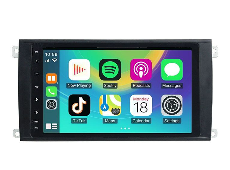 8" QLED Android Head Unit for Porsche Cayenne 2003 2004 2005 2006 2007 2008 2009 2010 | Wireless CarPlay Android Auto GPS Navigation Stereo