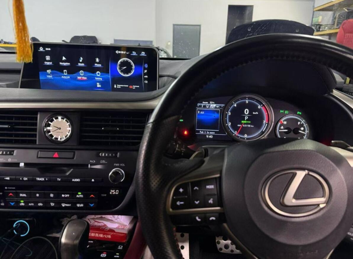 Aftermarket 10.25\12.3" Screen Radio Replacement Head Unit Stereo Upgrade for Lexus RX RX200T RX270 RX300 RX350 RX450h RX400h RX350L 2009-2022 With Wireless Apple CarPlay Android Auto