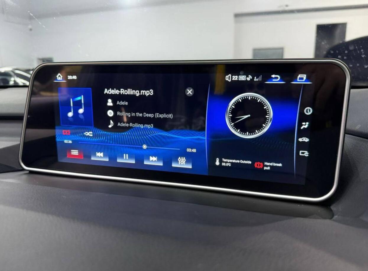 Aftermarket 10.25\12.3" Screen Radio Replacement Head Unit Stereo Upgrade for Lexus RX RX200T RX270 RX300 RX350 RX450h RX400h RX350L 2009-2022 With Wireless Apple CarPlay Android Auto