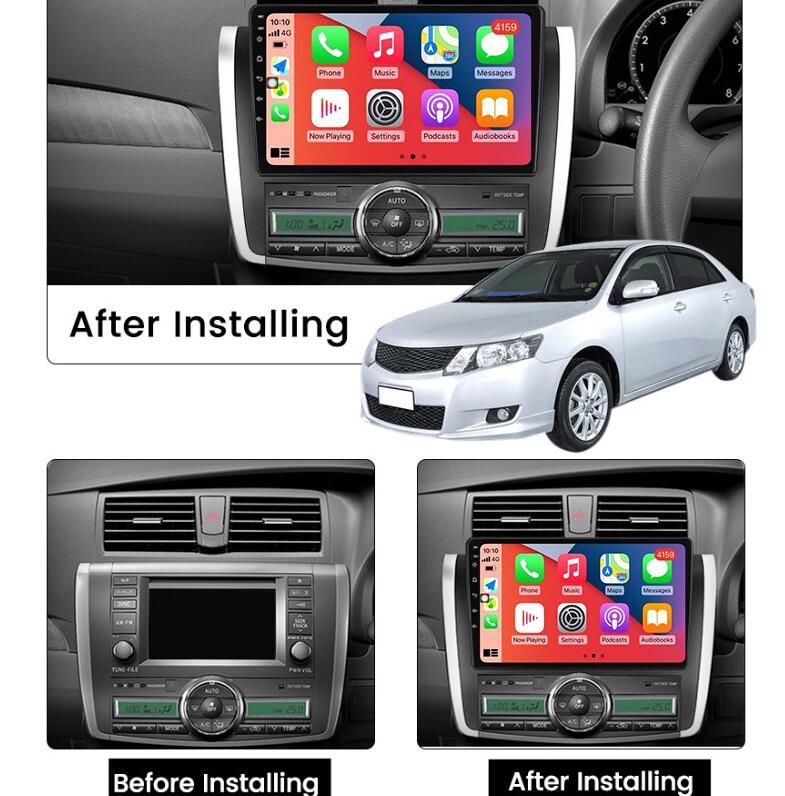 9-Inch QLED 2K Touch Screen Radio Replacement for 2007–2021 Toyota Premio & Allion T260 – Wireless Apple CarPlay & Android Auto Head Unit Upgrade