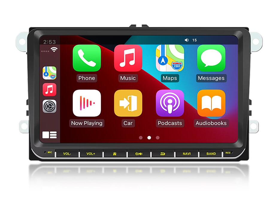 Universal 9" QLED Android Head Unit for VW Volkswagen Jetta Tiguan Golf Polo Passat SEAT Skoda Octavia Wireless CarPlay Android Auto Car Stereo GPS