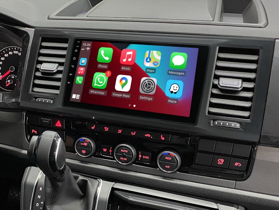 9" OEM Style Android Head Unit for Volkswagen Transporter T6 Multivan Caravelle California 2015-2020 Wireless CarPlay Android Auto Touch Screen Car Stereo GPS